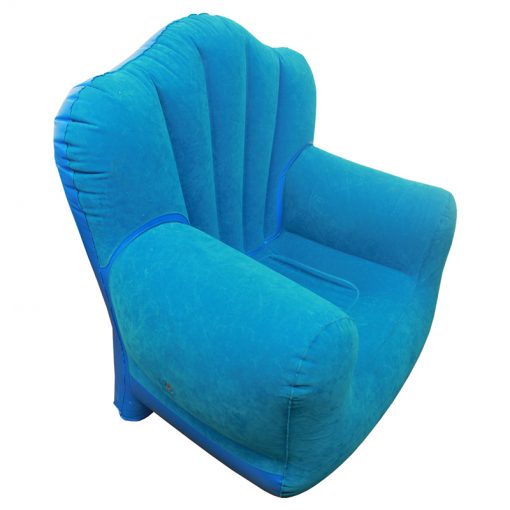 SOFA INFLABLE TIPO PANA AZUL - ART SOFAINFL